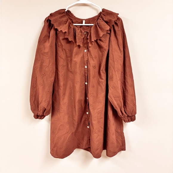 Rylee + Cru Rust Mini Dress